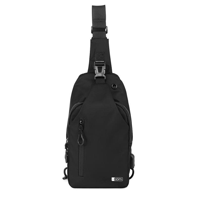 ZOM Bandolera Alaska Crossbody ZC-348B Black 10"-11" USB