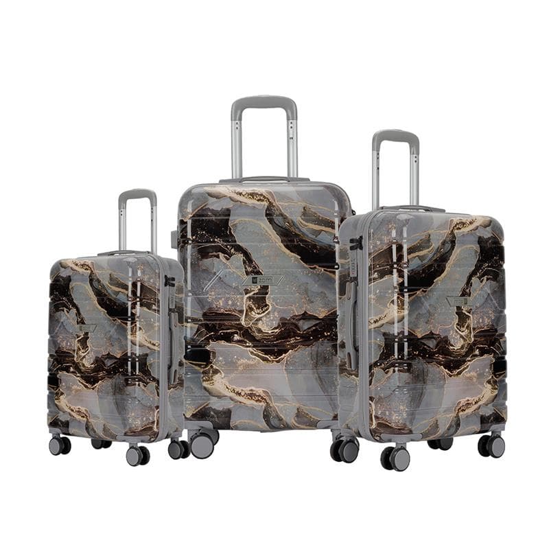 ZOM Valijas rigidas ZL-S628MB - Set x 3 valijas - Marble Vulcano