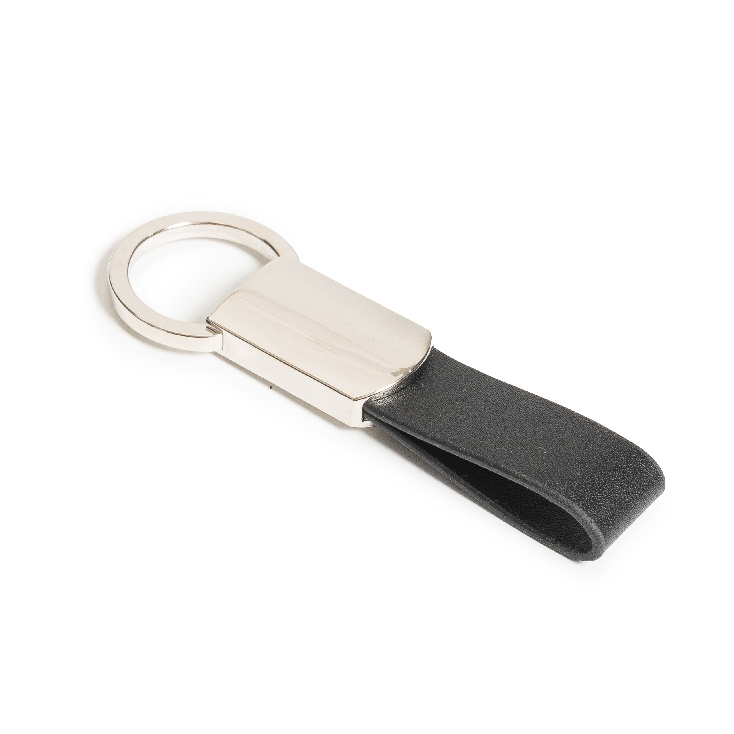 Llavero metal cuero