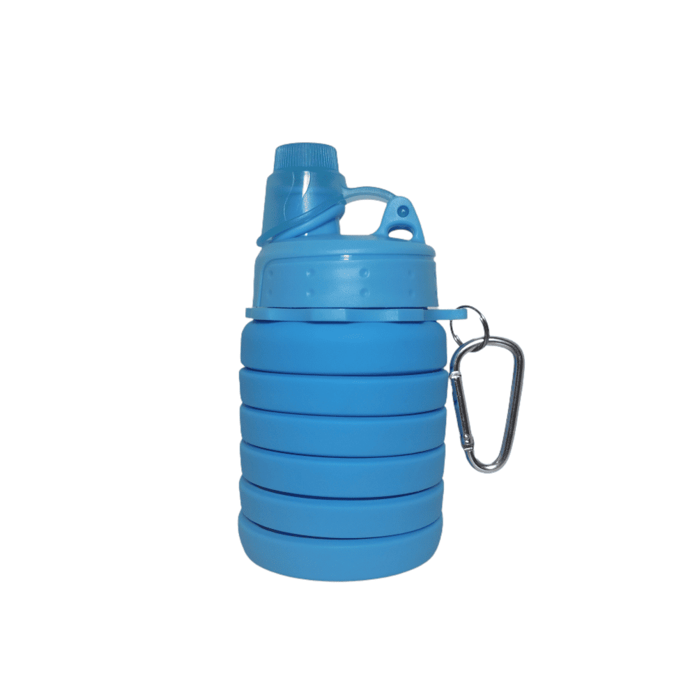 Botella de silicona plegable